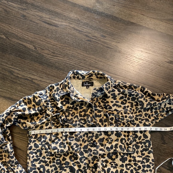 Lulu’s Leopard Jacket Small S Brown Tan VGUC - Picture 4 of 6